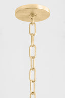 Vintage Gold Leaf Coralie Pendant 14.25" by Corbett Lighting, view 2