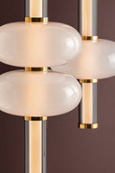 Vintage Brass Corbin Chandelier 36" by Corbett Lighting, view 2