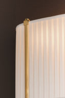 Aged Brass Cornell Wall Sconce 12" by Hudson Valley, view 2