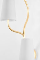 Vintage Gold Leaf Cortona Wall Sconce 13.5" by Corbett Lighting