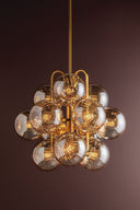Vintage Polished Brass Cronus Chandelier 34" by Corbett Lighting