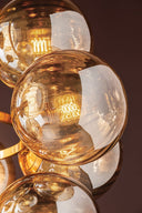 Vintage Polished Brass Cronus Chandelier 34" by Corbett Lighting, view 2