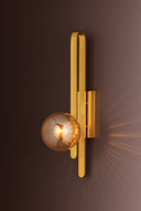Vintage Polished Brass Cronus Wall Sconce 6.5" by Corbett Lighting, view 2