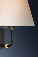 Aged Brass Crown Heights Wall Sconce 9.25" by Hudson Valley, view 2