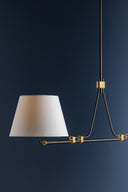 Aged Brass Crown Heights Linear 12" by Hudson Valley, view 3