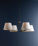 Aged Brass Crown Heights Chandelier 46" by Hudson Valley, view 4