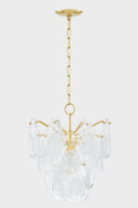 Aged Brass Darcia Chandelier 18" by Hudson Valley, view 3