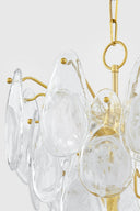 Aged Brass Darcia Chandelier 18" by Hudson Valley, view 4