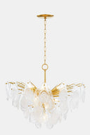 Aged Brass Darcia Chandelier 35.75" by Hudson Valley, view 8