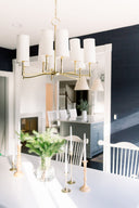 Aged Brass Dillon Chandelier 30" by Hudson Valley, view 5