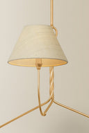 Vintage Gold Leaf Dekalb Chandelier 48" by Hudson Valley, view 2