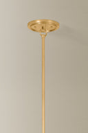 Vintage Gold Leaf Dekalb Chandelier 48" by Hudson Valley, view 4