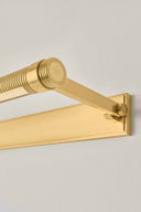 Aged Brass Duell Picture Light 24" x 2.75" by Hudson Valley, view 4