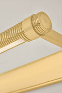 Aged Brass Duell Picture Light 30" x 2.75" by Hudson Valley, view 2