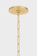 Aged Brass Durland Chandelier 55" by Hudson Valley, view 2