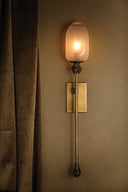 Vintage Brass Daith Wall Sconce 6" by Corbett Lighting, view 5