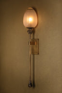 Vintage Brass Daith Wall Sconce 6" by Corbett Lighting, view 8