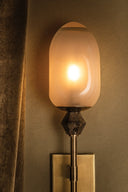 Vintage Brass Daith Wall Sconce 6" by Corbett Lighting, view 3