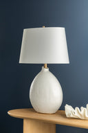 White Denali Table Lamp 19" by Hudson Valley, view 5
