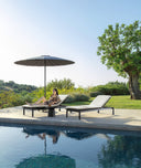 Dolcevita Alu Round Side Table, Large by Talenti, outdoor setting