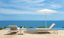 Dolcevita Alu Sunbed by Talenti, outdoor setting