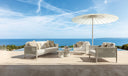 Dolcevita Alu Round Side Table, Large by Talenti, outdoor setting