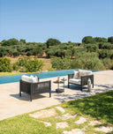 Dolcevita Alu Sunbed by Talenti, outdoor setting