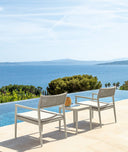 Dolcevita Alu Sunbed by Talenti, outdoor setting