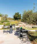 Dolcevita Alu Round Bar Table by Talenti, outdoor setting