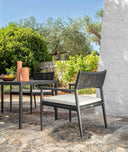Dolcevita Alu Extending Dining Table by Talenti, outdoor setting
