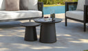 Dolcevita Alu Round Side Table, Small by Talenti, outdoor setting