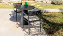 Dolcevita Alu Round Dining Table, 35" by Talenti, outdoor setting