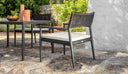 Dolcevita Alu Lounge Armchair Seat Cushion by Talenti, outdoor setting
