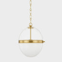Aged Brass Donnell Pendant 12.5" by Hudson Valley, view 3