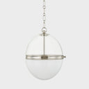 Polished Nickel Donnell Pendant 12.5" by Hudson Valley, view 3