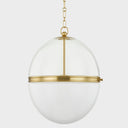 Aged Brass Donnell Pendant 17.5" by Hudson Valley, view 2