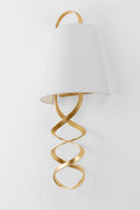 Vintage Gold Leaf Dota Wall Sconce 9" by Hudson Valley, view 4
