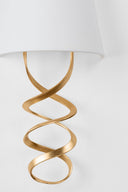 Vintage Gold Leaf Dota Wall Sconce 9" by Hudson Valley, view 2