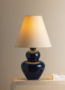 Ceramic Egyptian Blue Dumont Table Lamp 19" by Hudson Valley, view 2