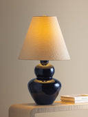 Ceramic Egyptian Blue Dumont Table Lamp 19" by Hudson Valley, view 3