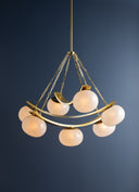 Aged Brass Duxbury Chandelier 43.75" by Hudson Valley, view 5