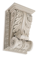 Sculptural Classic Wall Object Acanthus
