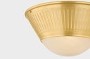 Aged Brass Elsmere Flush Mount 14.25" by Hudson Valley, view 2