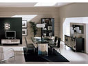 Waves Collection Modern Glass w/Chrome Stainless Steel Dining Table