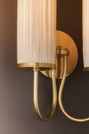 Aged Brass Elaine Wall Sconce 10.25" by Hudson Valley, view 4