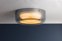 Aged Brass Eldred Flush Mount 15" by Hudson Valley, view 4