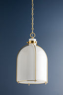 Aged Brass Eldridge Pendant 14" by Hudson Valley, view 7