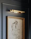 Aged Brass Elm Park Picture Light 24" x 3" by Hudson Valley, view 2