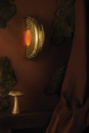 Vintage Brass Enko Wall Sconce 3.5" by Corbett Lighting, view 7