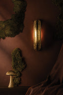 Vintage Brass Enko Wall Sconce 3.5" by Corbett Lighting, view 2
